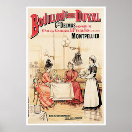 Póster Bouillon Vintage Comida Ad Art