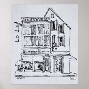Póster Boulangerie Patisserie, Avignon