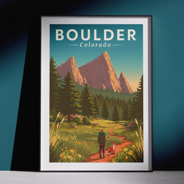 Poster Boulder Colorado Antigo (Criador carregado)