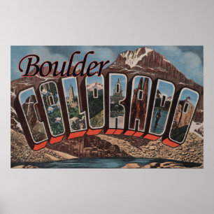 Poster Boulder, Colorado - Grandes Cenas de Letra