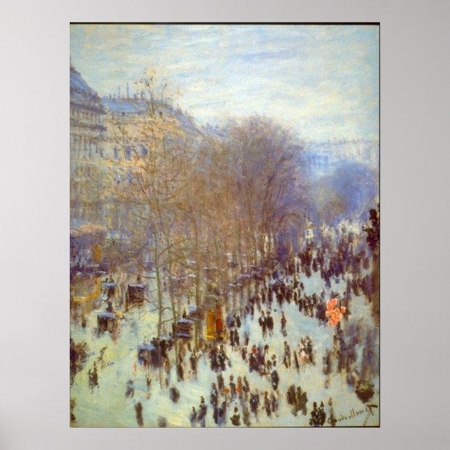 Póster Boulevard Capucines, por Claude Monet (Frente)