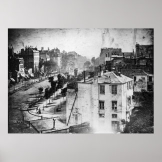 Póster Boulevard du Temple, de Daguerre, foto histórica