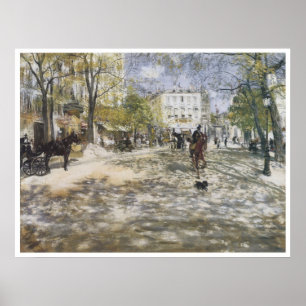 Poster Boulevard in Paris, 1888 Jean-Francois Raffaelli