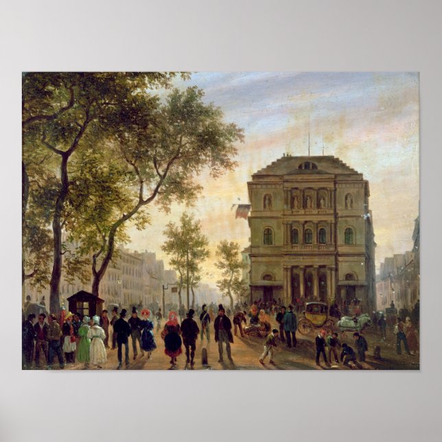 Póster Boulevard Santo-Martin e o Teatro de (Frente)