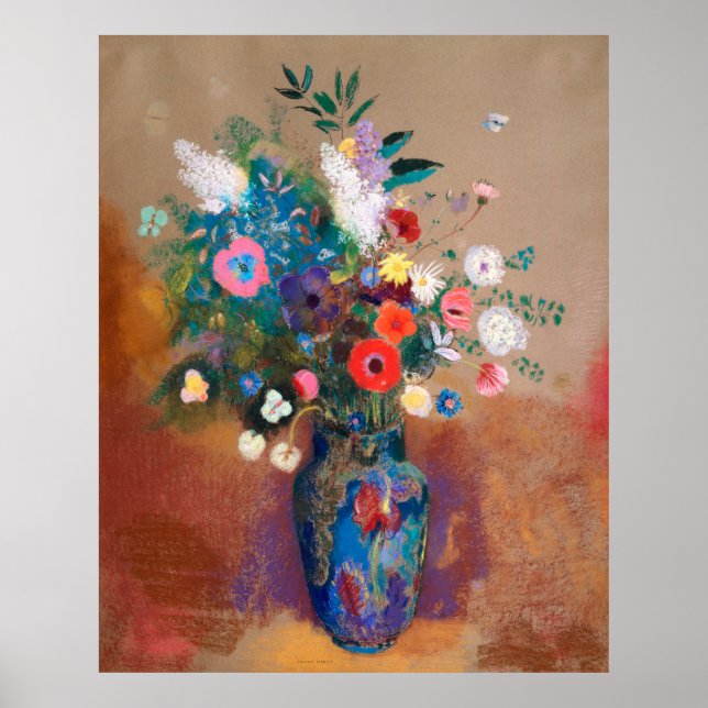 Poster Bouquet Of Wild Field Flowers - Odilon Redon (Frente)