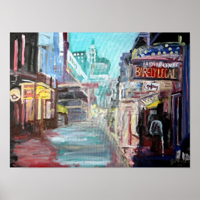 Póster Bourbon Street (Frente)