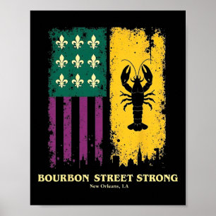 Poster Bourbon Street Forte Orleans Orleans Prioridades M
