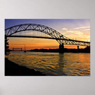 Poster Bourne Bridge Sunset