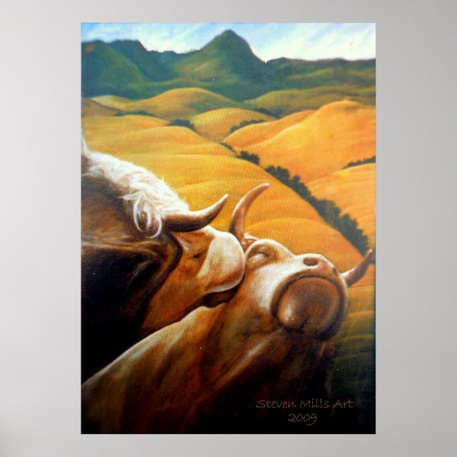 Póster Bovine Bliss (Frente)