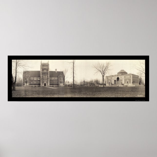 Póster Bowdoin College, Maine Foto 1910 (Frente)