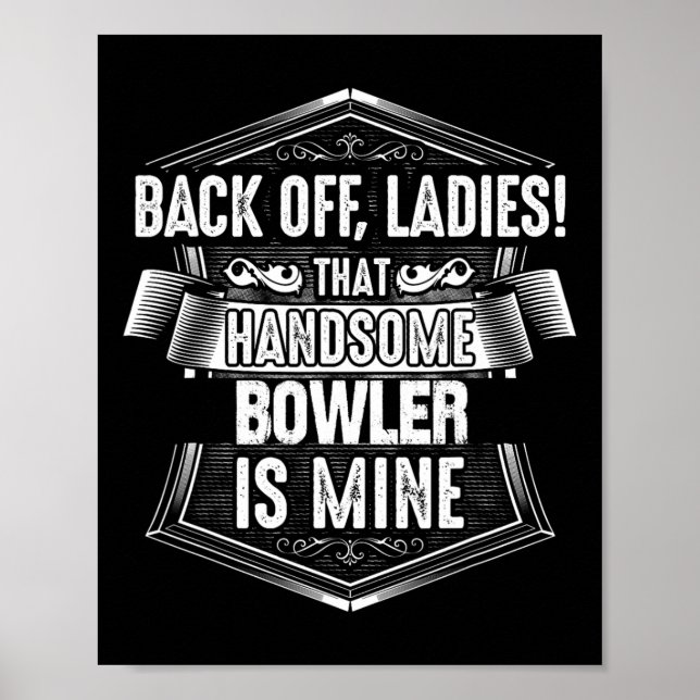 Poster Bowler Bowling Wife Shirt  (Frente)