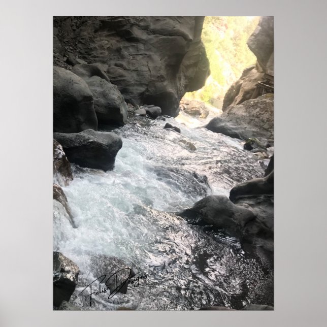Poster Box Canyon Cave, Ouray Colorado (Frente)