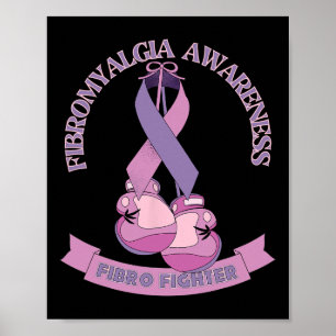 Poster Boxas de Fita de Sensibilização Luvas Fibro de Com