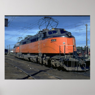 Póster Boxcab da estrada de Milwaukee, #E34A_Trains