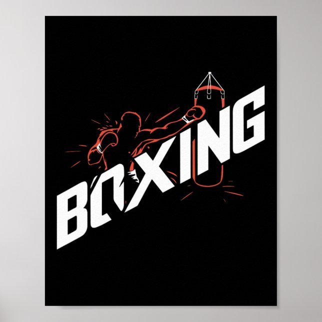 Poster Boxe Boxe Byg Kickboxing Amante do Boxe (Frente)