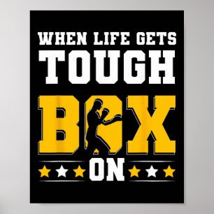 Poster Boxe em Sombra Socos Kickboxing Luvas de Boxe G F