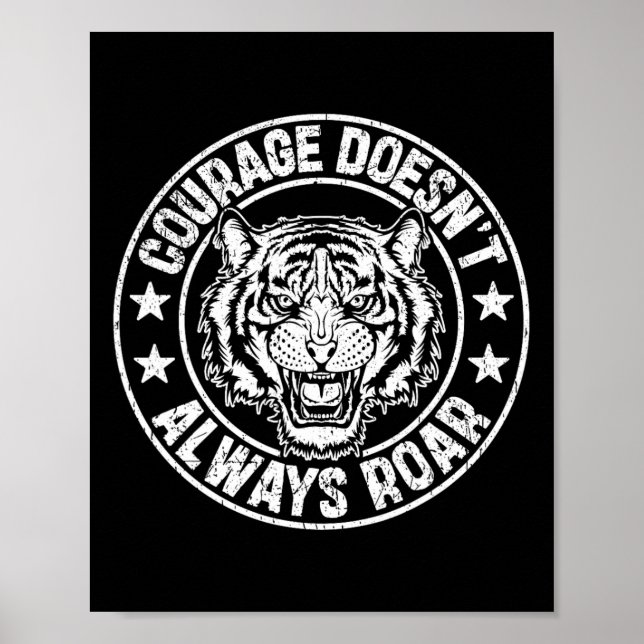 Poster Boxe Motivacional Coragem Empoderamento (Frente)
