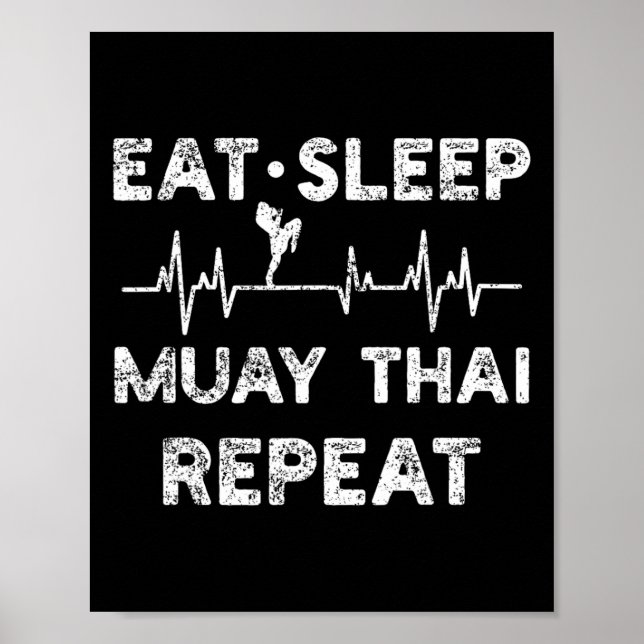 Poster Boxe Tailandesa Muay Thai Kickboxing (Frente)