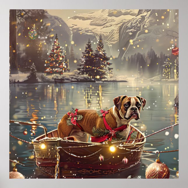 Poster Boxer Christmas Fesage Voyage (Frente)