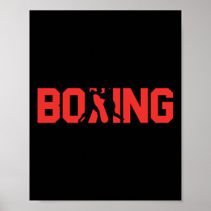 Poster Boxer de Parceiro de Disparo de Presente de Boxing