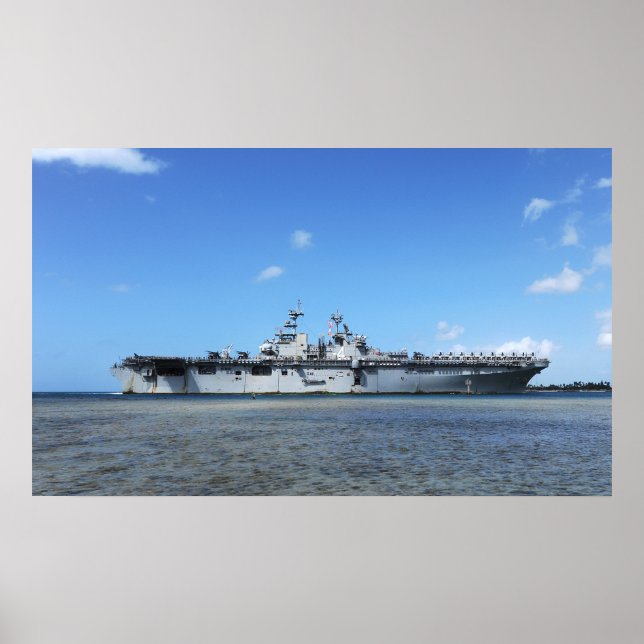 Póster Boxer do USS (LHD 4) (Frente)
