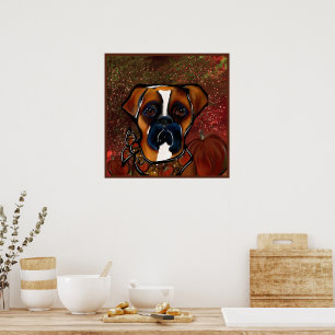 Poster Boxer Dog