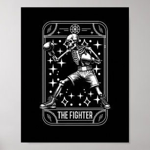 Poster Boxer Fighter - Luvas Sparing Boxer Skeleton Ta