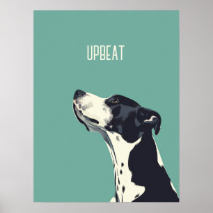 Poster Boxer preto e branco