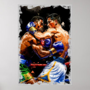 Poster Boxers - Canvas Art Print