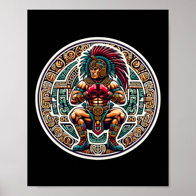 Poster Boxin Mexico Engraçado Estilo Vintage Mexicano Box (Frente)