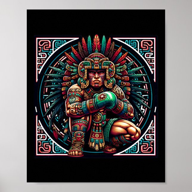 Poster Boxin Mexico Engraçado Estilo Vintage Mexicano Box (Frente)