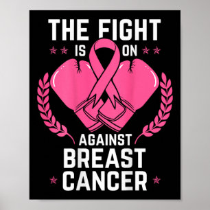 Poster Boxing Admirável de Quimioterapia com Cancer de Se