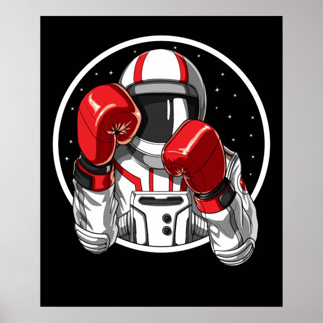 Poster Boxing Astronauta (Frente)