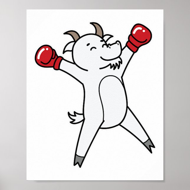Poster Boxing do Goat (Frente)