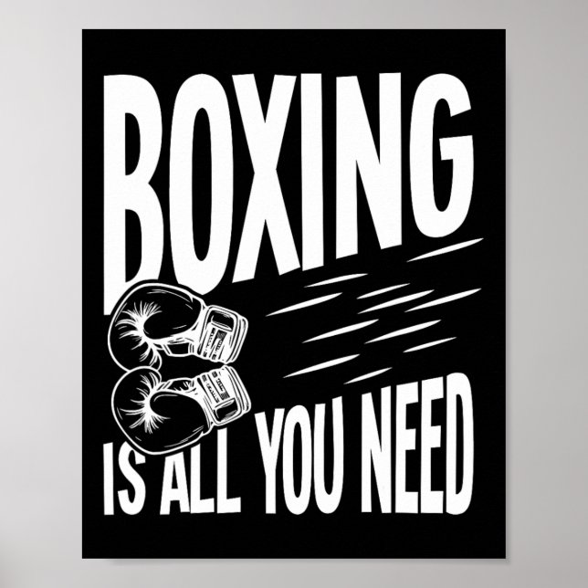 Poster Boxing é tudo o que você precisa (Frente)