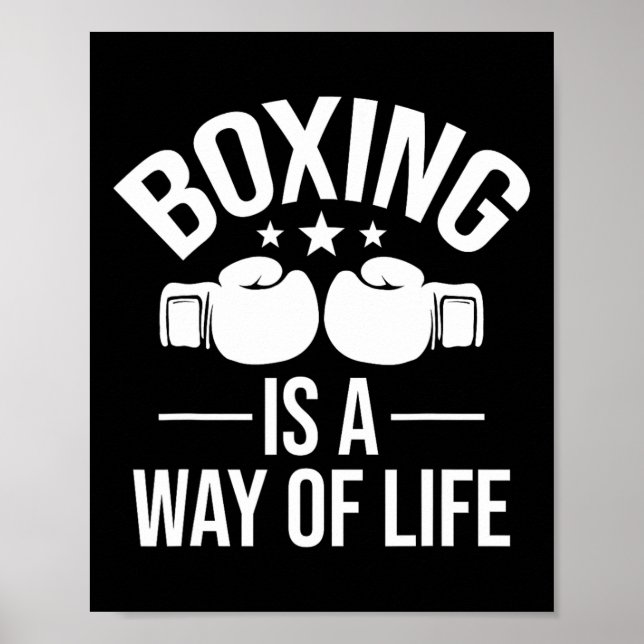 Poster Boxing É Um Modo De Vida - Kickboxer Gym (Frente)
