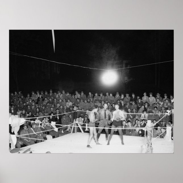 Póster Boxing em Walter Reed, 1920 (Frente)