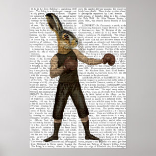 Póster Boxing Hare