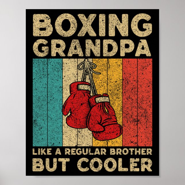 Poster Boxing Husband Vintage Boxer (Frente)