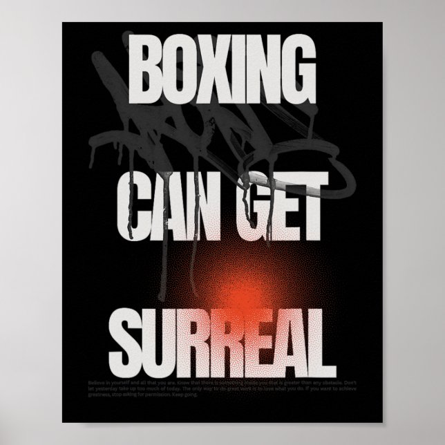 Poster Boxing pode ficar surreal (Frente)