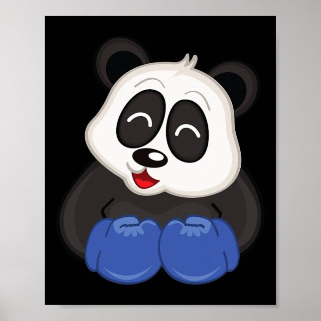 Poster Boxing - Urso de Panda (Frente)