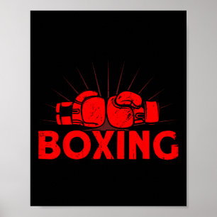 Poster Boxing Vintage Love Title