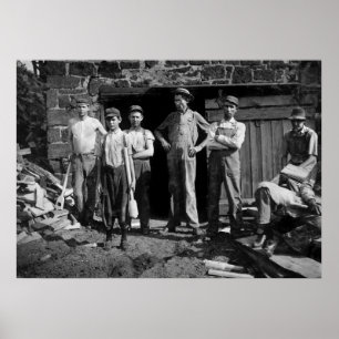 Póster Boy Laborers, 1913