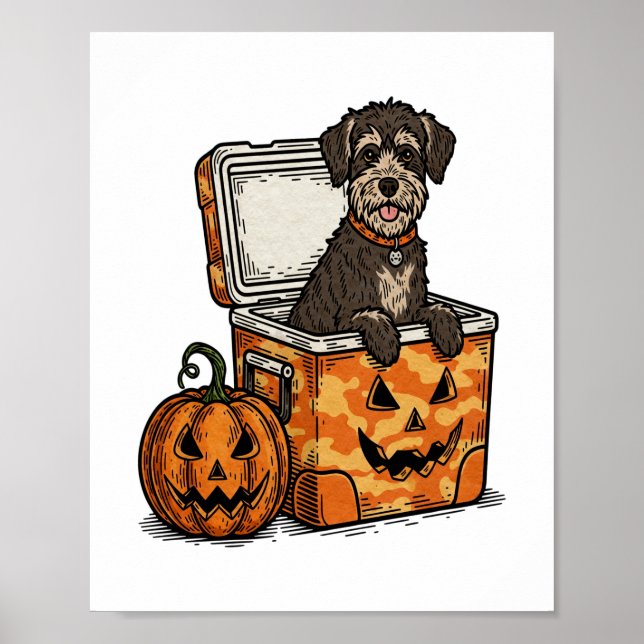 Poster Boykin Spaniel Halloween (Frente)