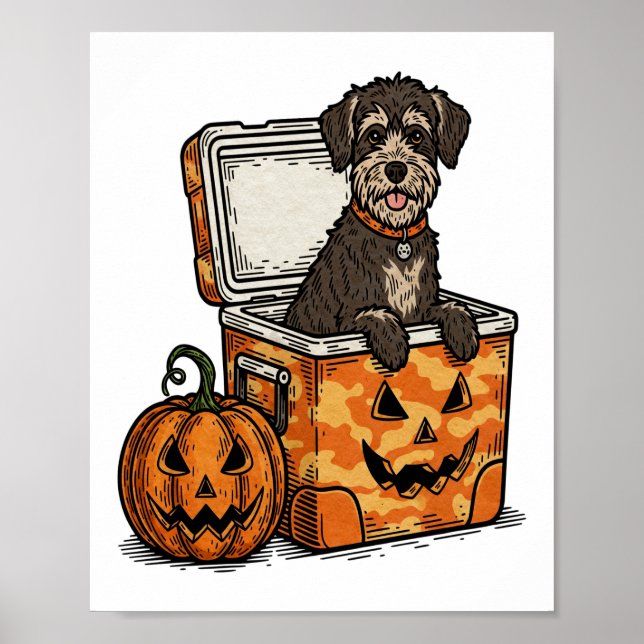 Poster Boykin Spaniel Halloween (Frente)