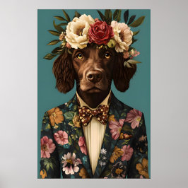 Poster Boykin Spaniel In Suit Poster, Boykin Spaniel