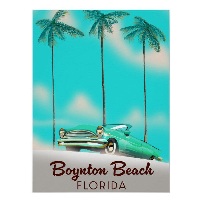 Póster Boynton Beach Flórida (Frente)