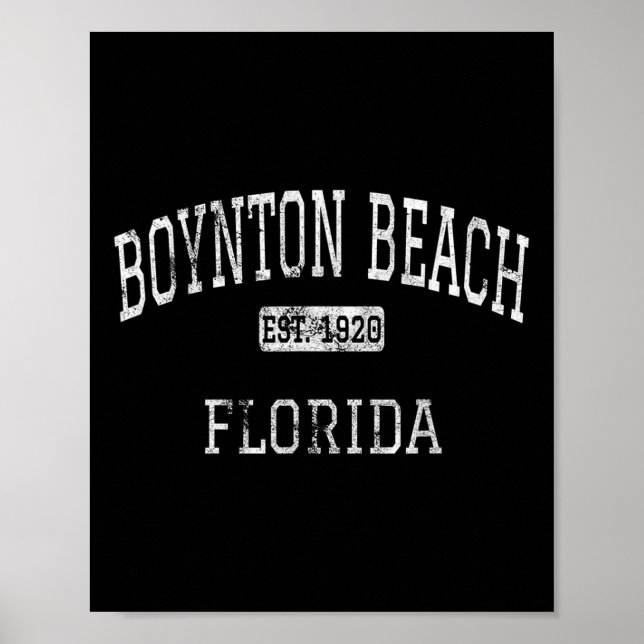 Poster Boynton Beach Flórida Fl Vintage (Frente)