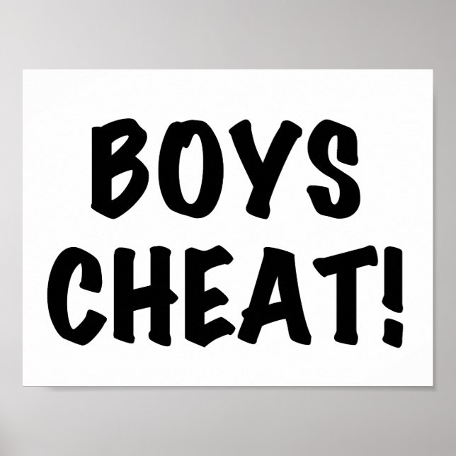 Poster Boys Cheat (Frente)