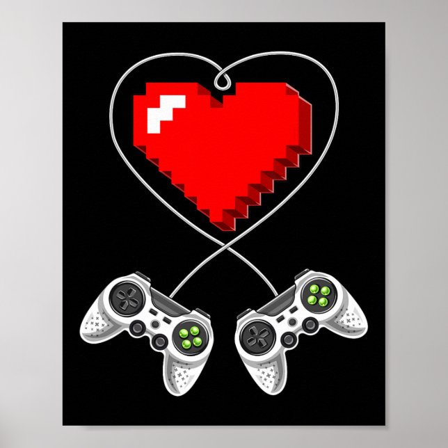 Poster Boys de presentes para jogadores de videogame do d (Frente)
